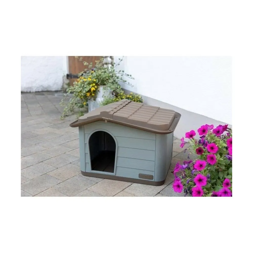 Maison pour chat - kerbl - paola eco xl - 75 x 59 x 55 cm - intérieur/extérieur