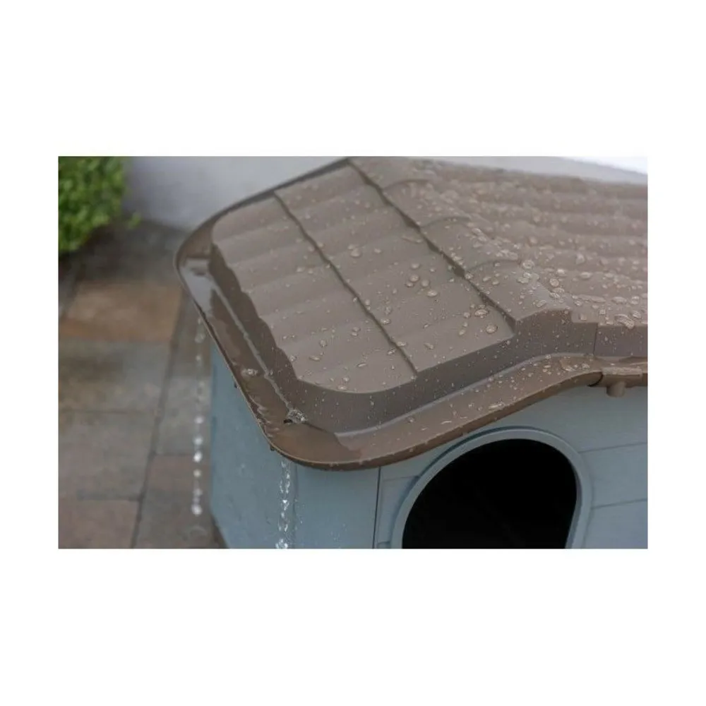 Maison pour chat - kerbl - paola eco xl - 75 x 59 x 55 cm - intérieur/extérieur